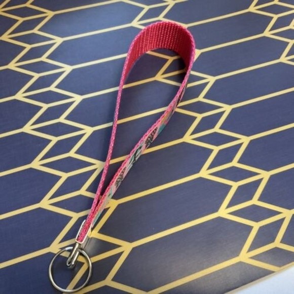 Florida Theme Key Fob Wristlet Keychain Cane strap handmade - Picture 3 of 4